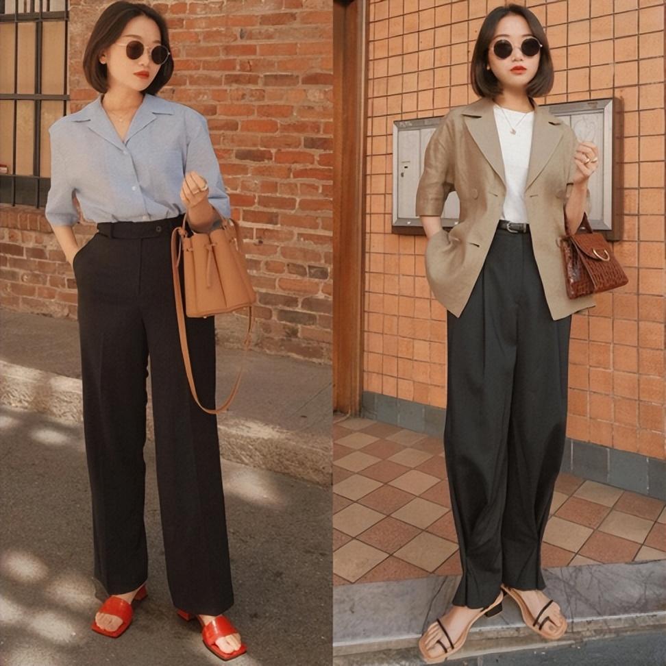 小个子适合穿什么款式的裤子，矮个子适合穿什么裤子显高（这位博主的搭配值得学，很显高）