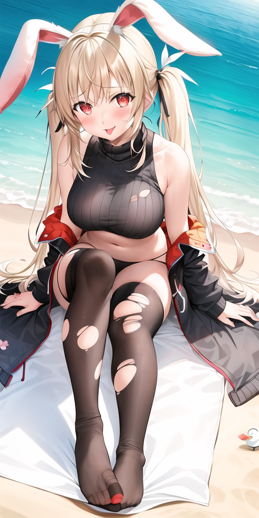 夏天的画怎么画简单又漂亮，夏天简笔画怎么画（AI绘画 海边夏日3）