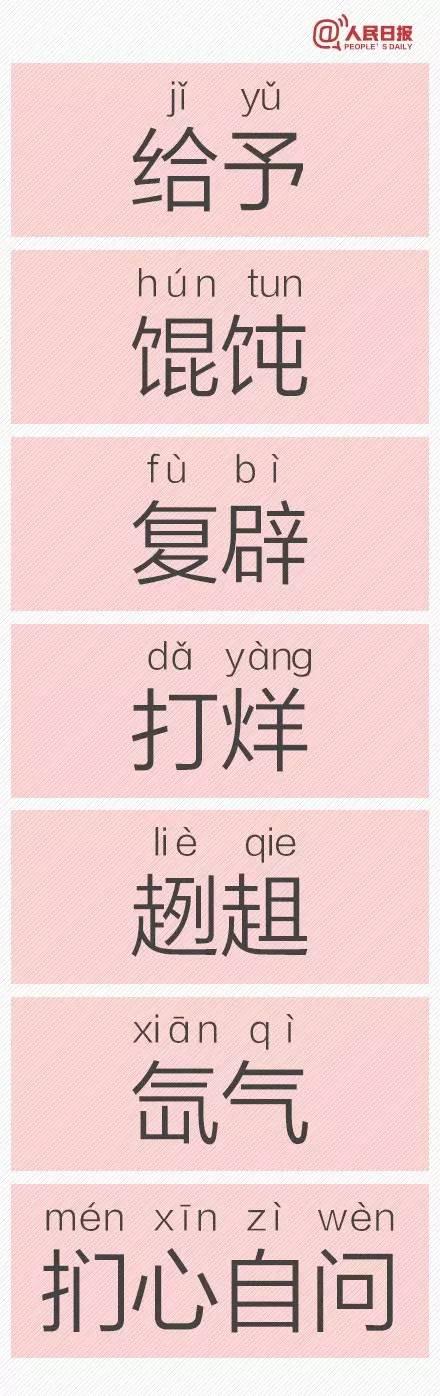 告诉我六个一般人不认识的字，很多人都不认识的字（人民日报公布一批易错字）