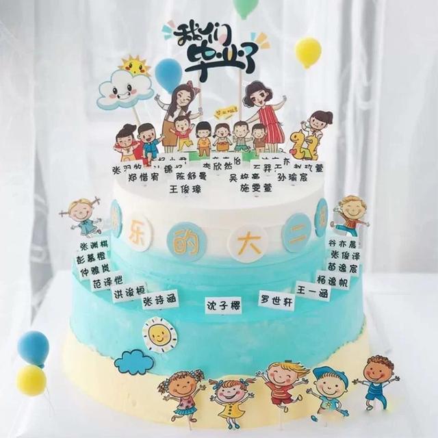 8寸和10寸的蛋糕比较图，8英寸蛋糕等于多少寸10寸吗（100款毕业蛋糕图片合集）