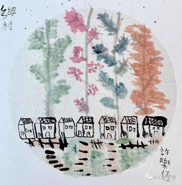 小孩画画简单图片大全，小孩画画简单图片大全步骤图片（50种儿童水墨国画范画分享）