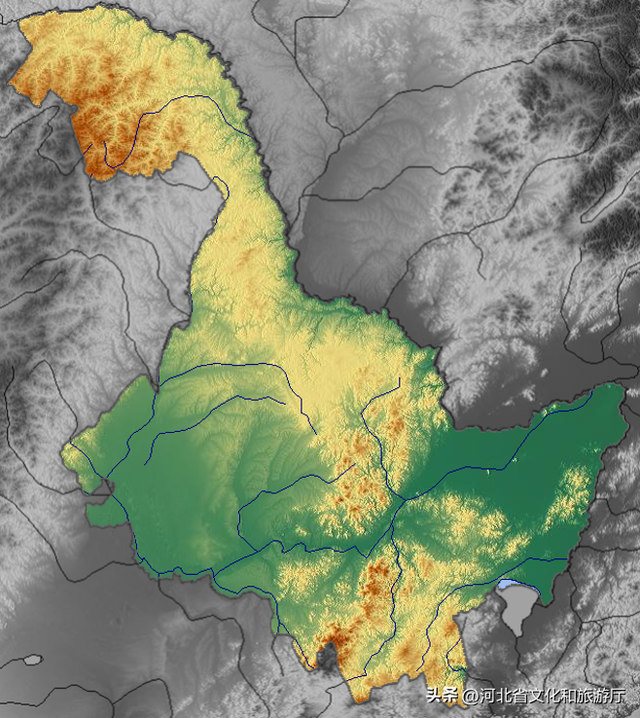 东北地图高清版大图，东三省地图（中国34省区市三维地形图来了）