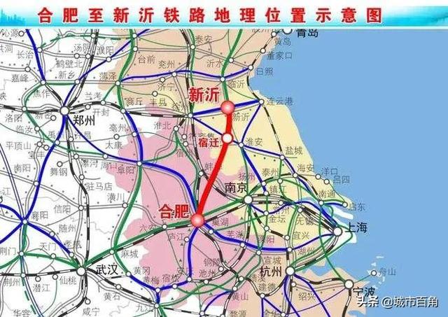 江苏最大高铁线路图，安徽、江苏共建一条高铁