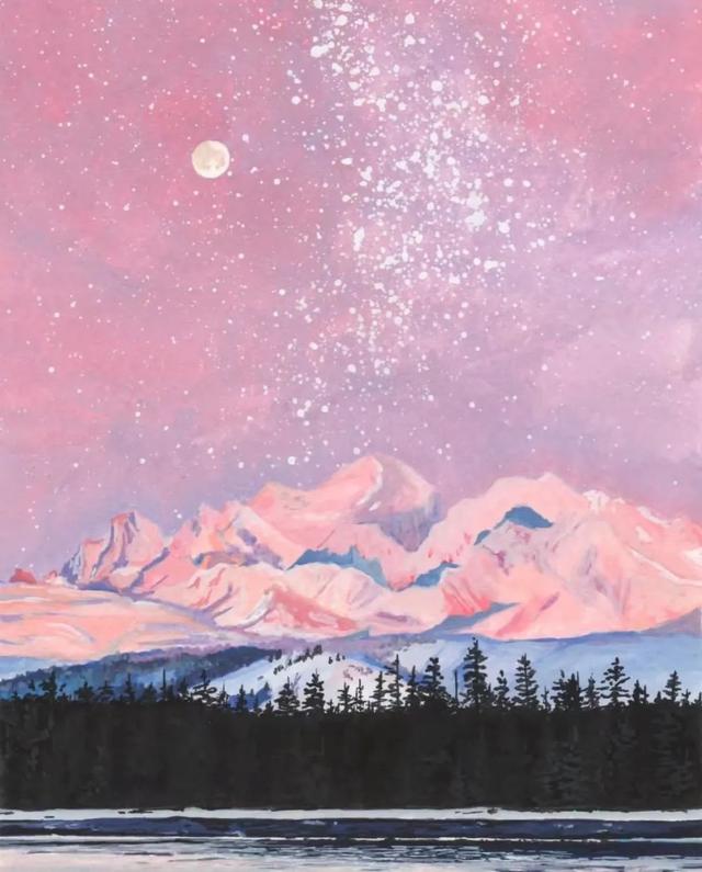 水粉风景写生步骤图，水粉风景画初学者（Akouri）