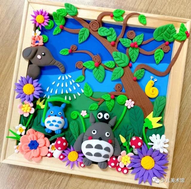 儿童diy手工画6-8岁，让孩子爱上黏土手工制作教程