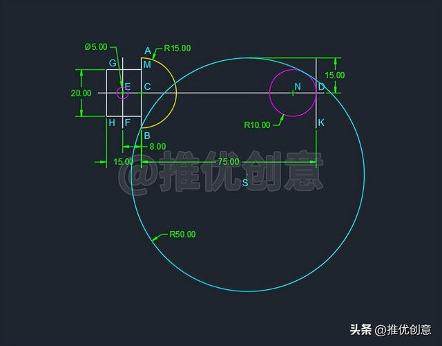 简单的cad制图，cad简单绘图教程（按照大步骤来绘图）