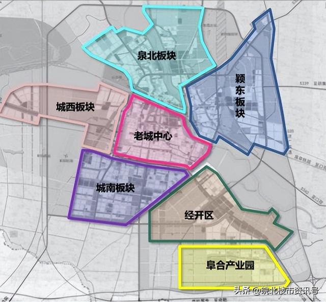 阜阳颍州西湖打造旅游景点，阜阳4大板块谁将成为下一个中心