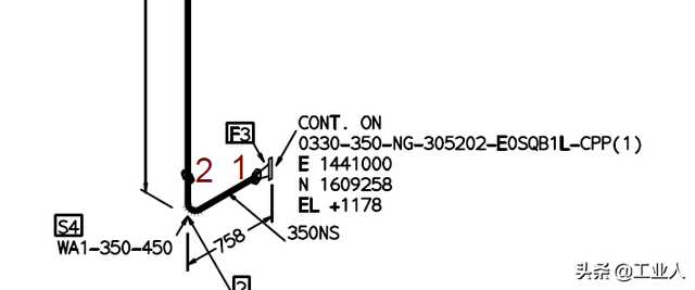 管道单线图快速看懂方法，管道工识图口诀（单线图中的那些事1：坐标）