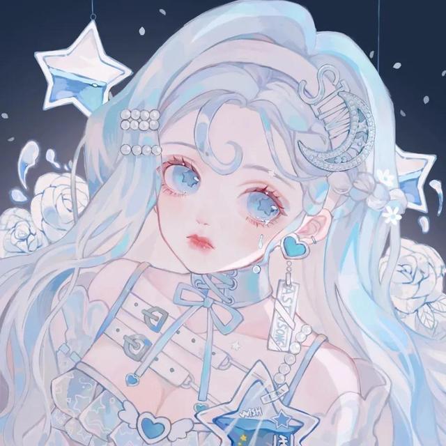 蓝紫色最准确图片，意境蓝色，紫色系头像微信（下次见面，就从一朵花开始吧）