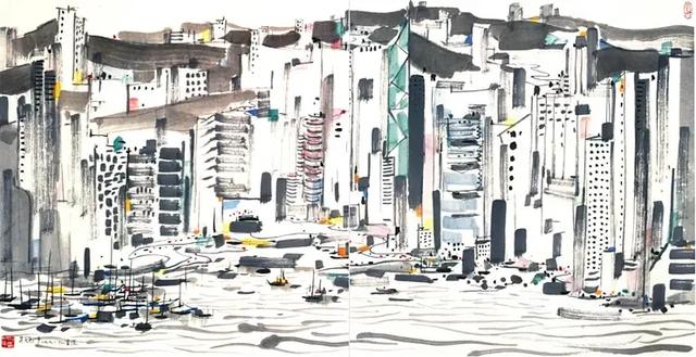 吴冠中作品，吴冠中作品长江三峡赏析（吴冠中笔下的中国香港）
