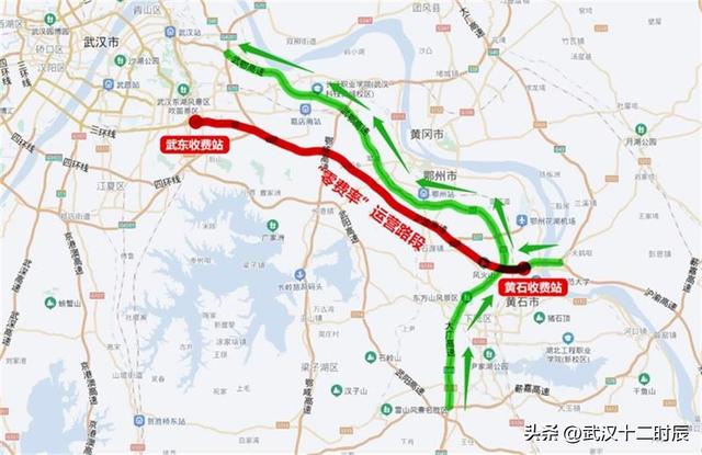 武黄高速线路图，<武黄、黄黄段>改扩建进展顺利