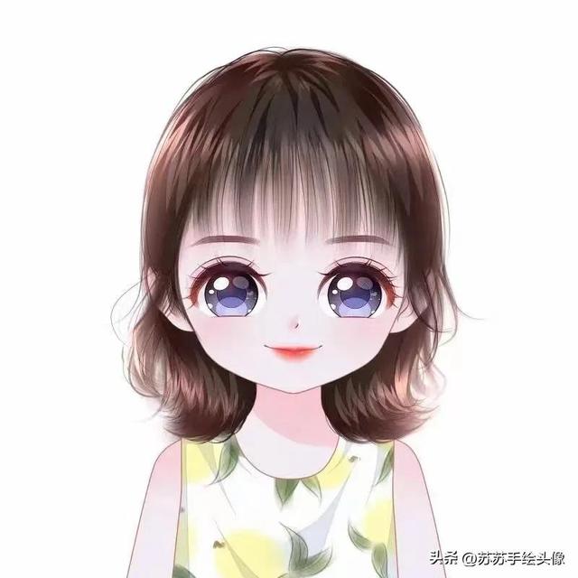 换个头像吧，超萌超可爱的女生卡通头像，八月你好