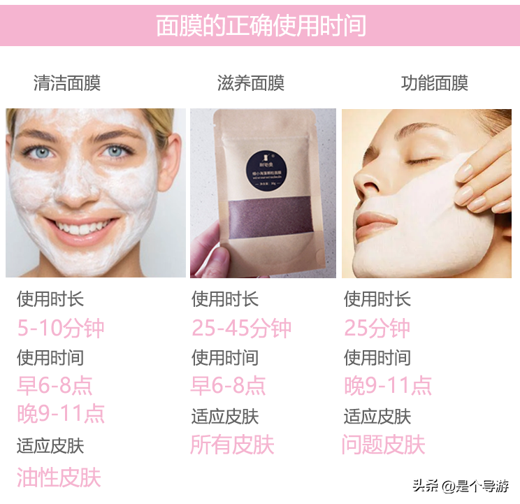 化妆品怎么用的步骤方法，化妆品的使用步骤（面膜的正确使用方法和时间）