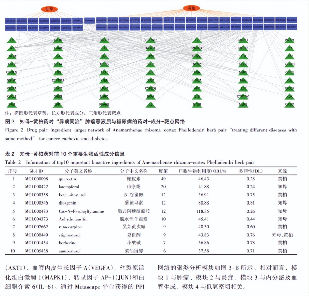 知母黄柏的功效与作用，黄柏和知母都具有的功效（知母-黄柏药对“异病同治”肿瘤恶液质及糖尿病的整合机制研究）