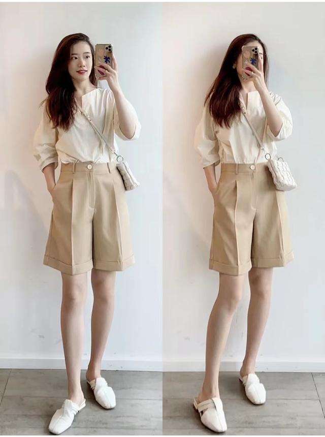 卡其色裤子配什么颜色鞋子，白色裤子配什么鞋子好看（卡其色短裤搭配什么颜色上衣好看）
