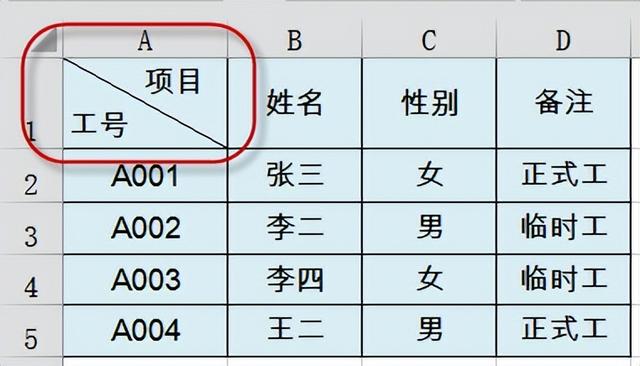 excel表头，如何制作excel自带表头（斜线表头，看完不愁）