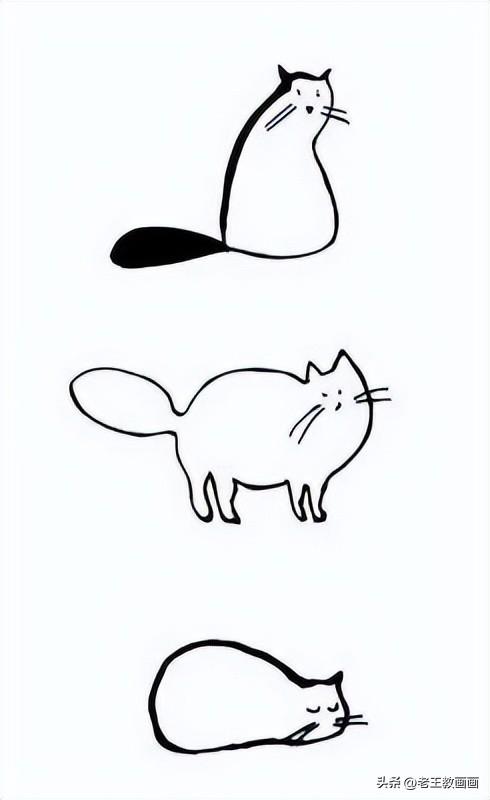 怎么画小女孩简单又漂亮，可爱的女孩怎么画（50个画猫咪的简笔画）