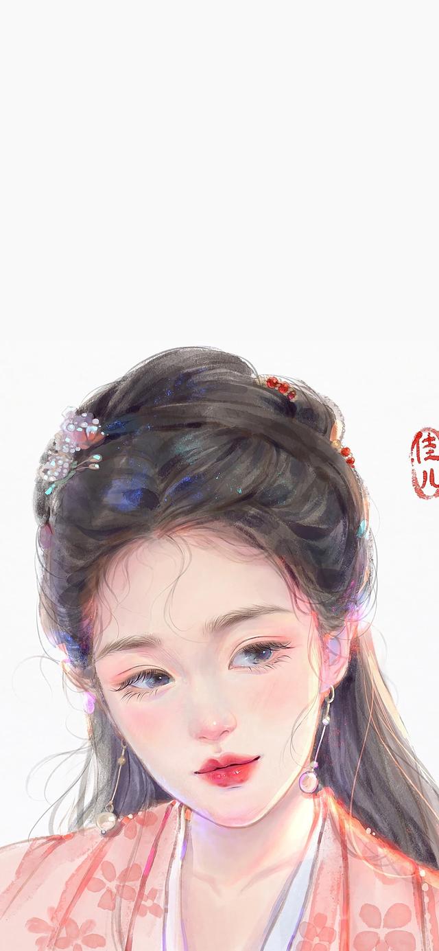 古风美女手绘插画，古风美女手绘插画图片（若有诗书藏于心）