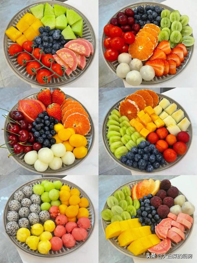 三种水果拼盘好看大气，用1到3种水果做水果拼盘（年夜饭你一定要学会的水果拼盘）