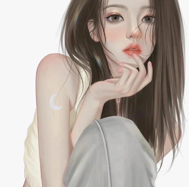 手绘卡通头像女，动漫女生手绘头像（个性女动漫手绘微信头像）