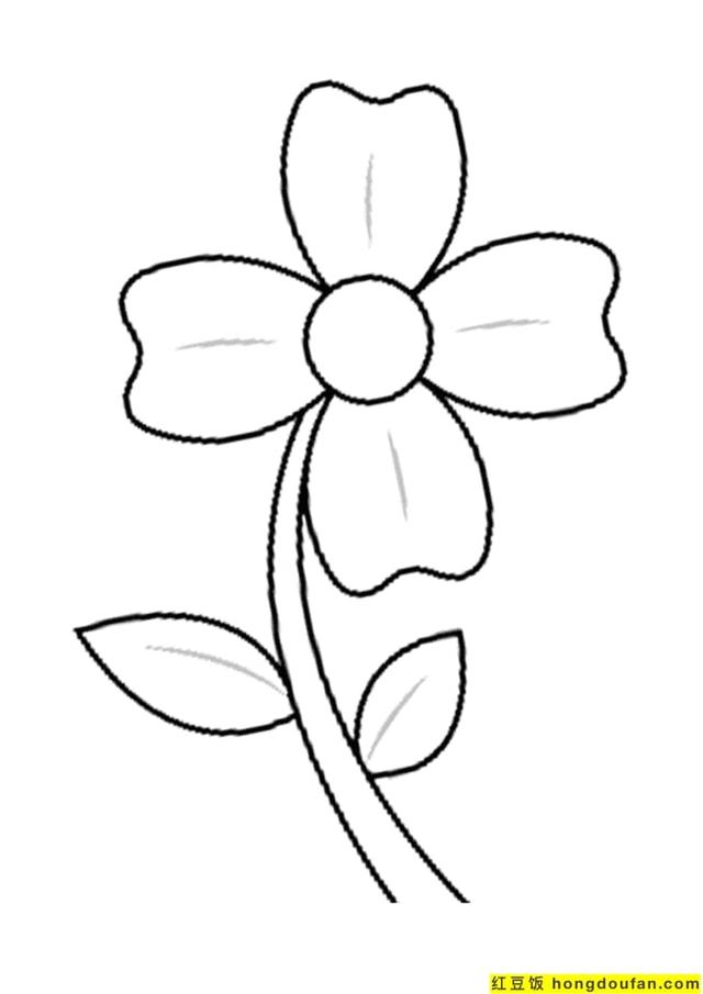 简单图案简笔画 花朵图片