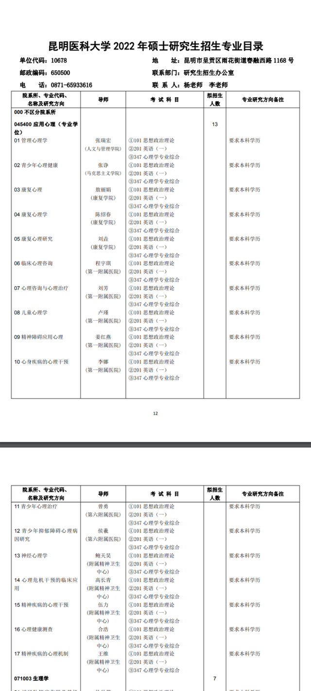 考研中医b区院校，考研对应的B区80所院校名单（最全心理学院校介绍）