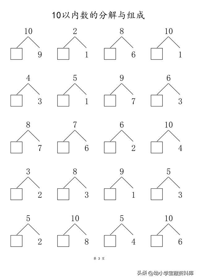 数的分成怎么教，十以内加减法怎么教孩子容易懂（10以内数的分解与组成）