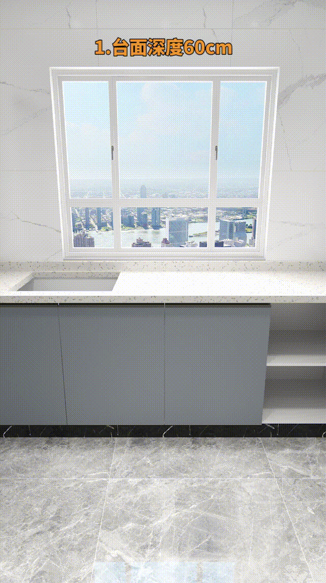 厨房吊柜尺寸常规尺寸，橱柜台面宽度尺寸规格大全（一看就秒懂的厨房装修黄金尺寸）