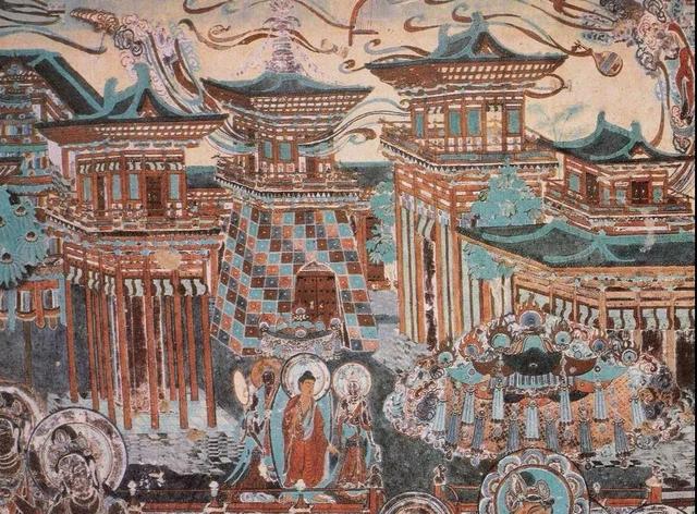 敦煌壁画图片大全，敦煌飞天壁画高清图（敦煌壁画对于中国画坛的影响）