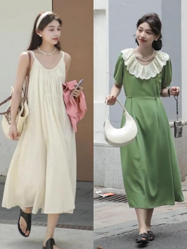 女生夏天穿的裙子，夏天女生穿什么裙子好看（夏天还是最适合穿“裙子”）