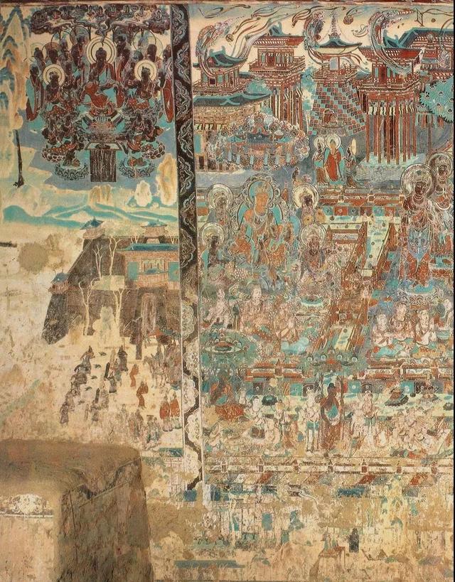敦煌壁画图片大全，敦煌飞天壁画高清图（敦煌壁画对于中国画坛的影响）