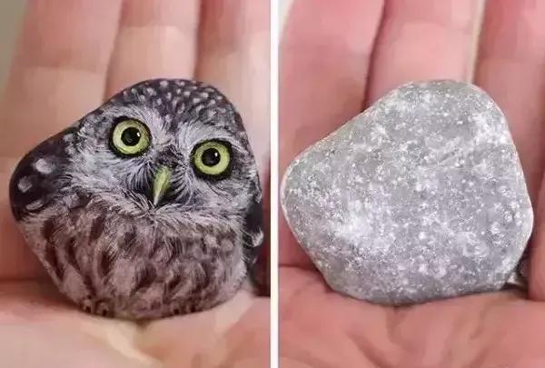 如何卖自己画的画，自己画的画能卖吗（80后宝妈迷恋创作石头画）