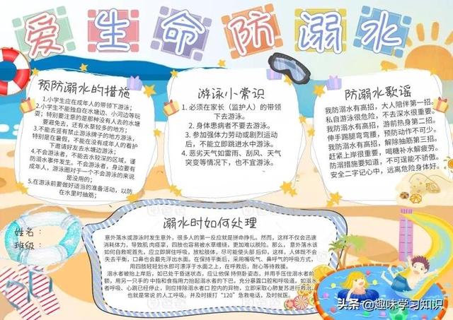 画一张最简单的防溺水手抄报，简单防溺水手抄报怎么画（防溺水安全教育小报大全）