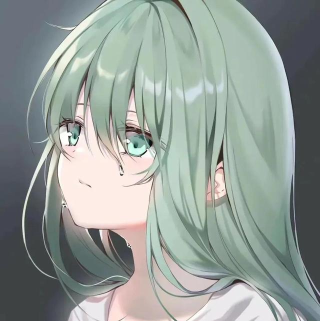绿色系女生头像，绿色系女生头像二次元微信（绿色系动漫女生头像绝绝子）
