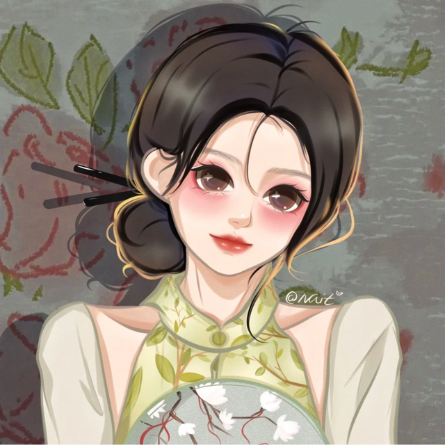 随性自由文艺范的卡通女生图片 不羁放纵的女孩，文艺小清新图片人物女卡通（卡通漫画少女插画）