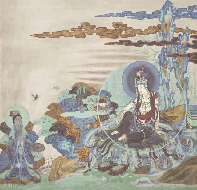 唐代墓室壁画作品，已成为国潮中顶流IP。唐代壁画临摹绘画作品收藏热