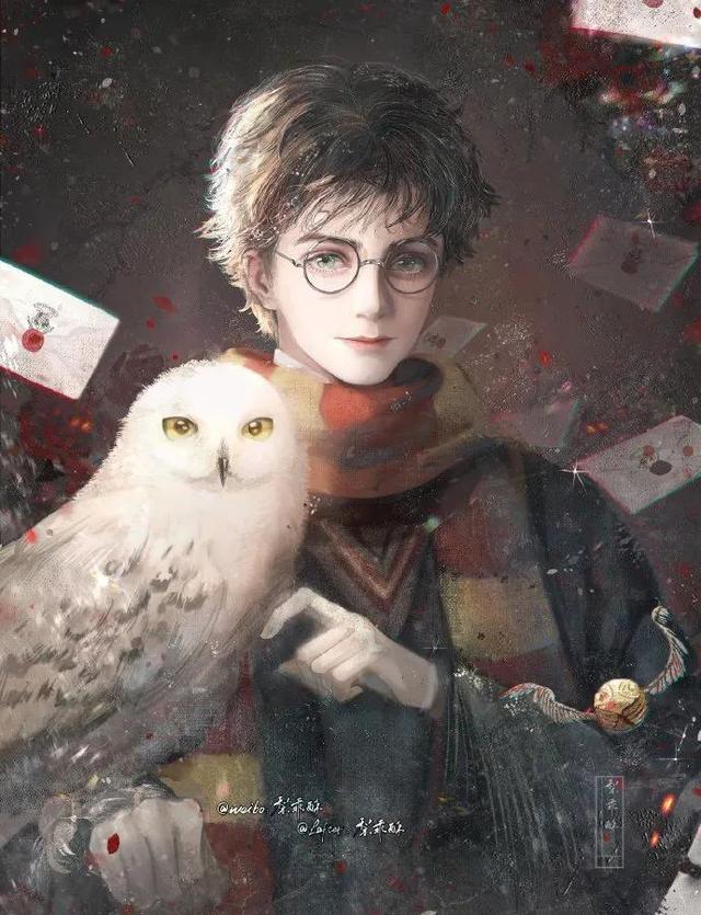 哈利波特q版图片，Q版哈利波特团头/多人微信（，头像，The）