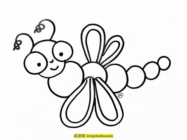 **毛虫图片简笔画，毛毛虫简笔画（蜜蜂蚯蚓毛毛虫天牛马蜂蜈蚣简笔画）