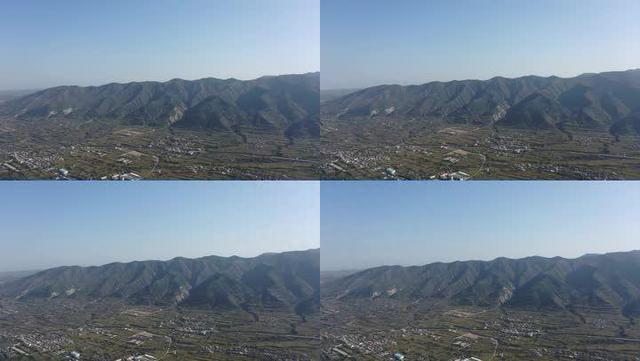 卫星航拍陕西骊山，古代皇家园林所在地，地形独特了