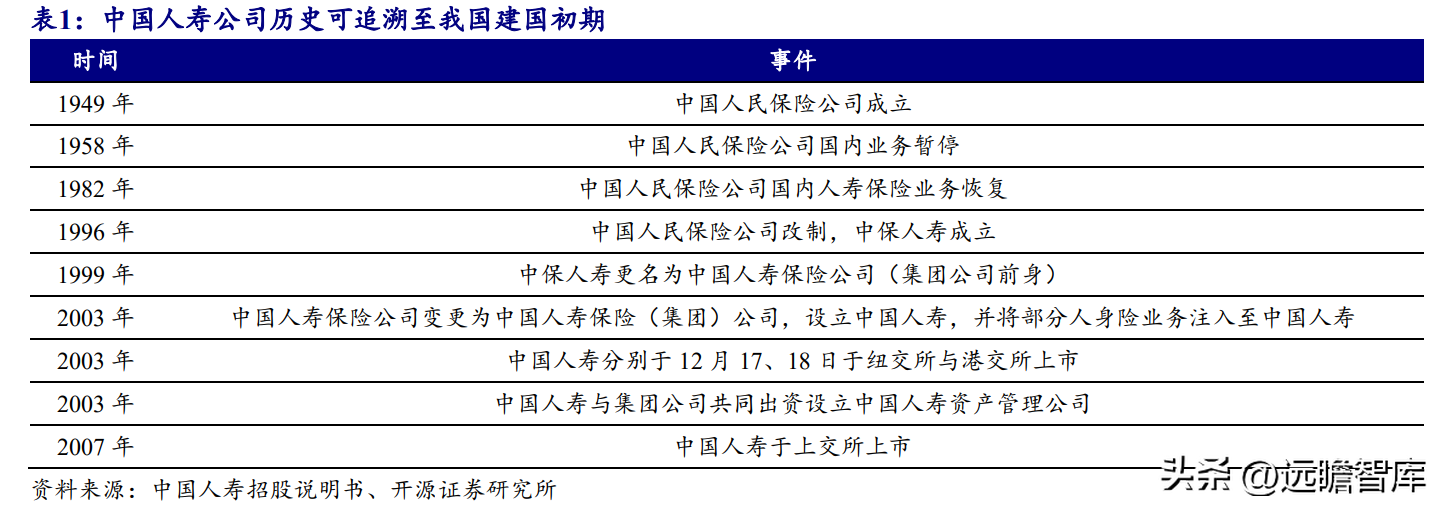 人寿保险股份有限公司（传统寿险龙头）