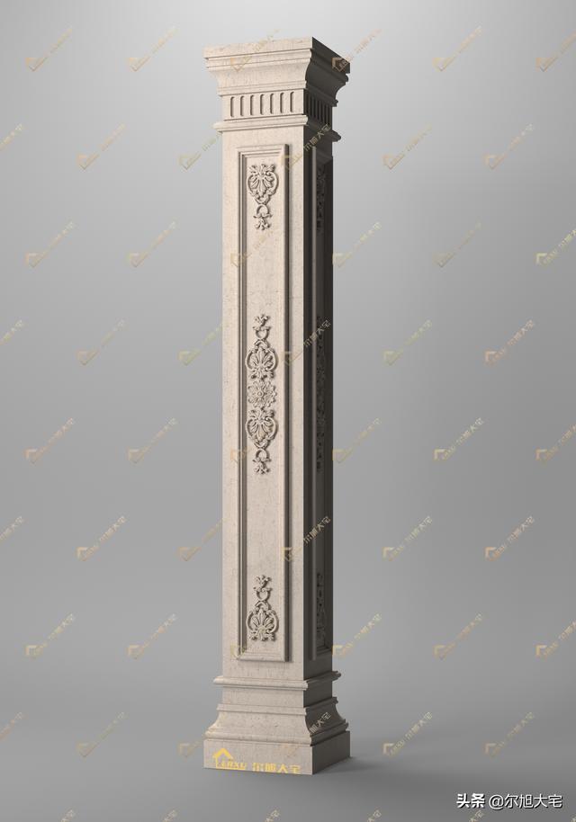 各种建筑柱子设计，自建房欧式别墅罗马柱怎么做