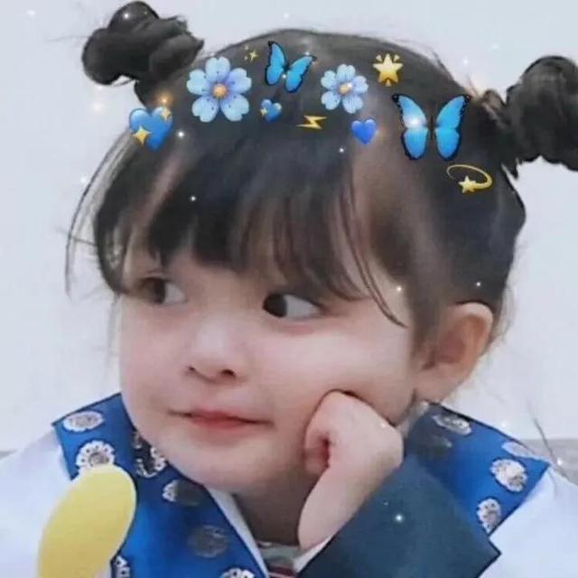 超可爱蓝孩子cp漫头同系列，微信头像，超可爱蓝孩子cp漫头同系列（蓝色系萌娃：天真烂漫）