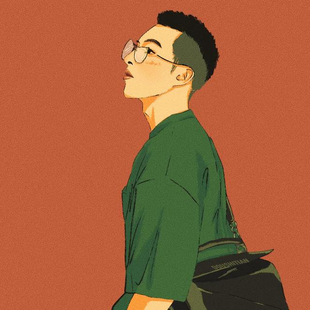 文艺范超帅男头，微信头像，文艺范超帅男头（简单好看的男生插画头像）