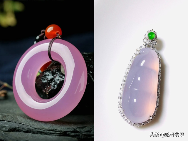 紫色的玉石有哪些，紫色的玉石有什么品种（500块的玉髓和50000块的冰种翡翠）