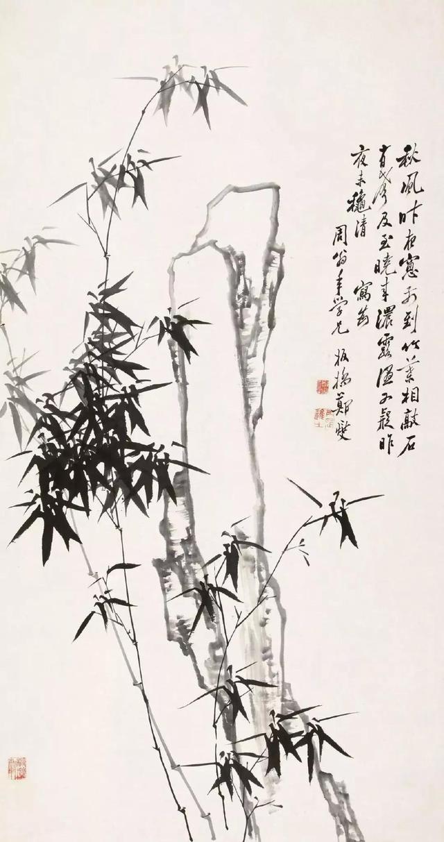 郑板桥兰竹图艺术鉴赏，扬州八怪之一郑板桥笔下兰花竹子