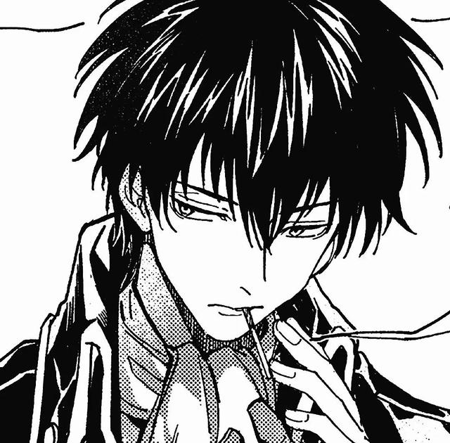 黑白男头，微信头像，黑白男头（“撑伞人也是雨中人”）