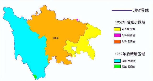中国七大区怎么划分的，中国地区划分图（建国后各省区划增减图）