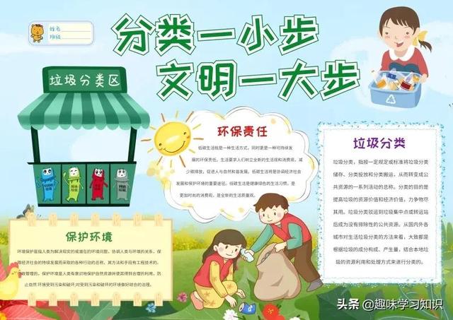 垃圾分类的手抄报怎么画，垃圾分类的手抄报怎么画 简单（垃圾分类<环保>手抄报集）