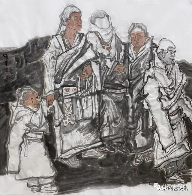 国画大写意人物画欣赏，写意人物画 ， 巫卫东