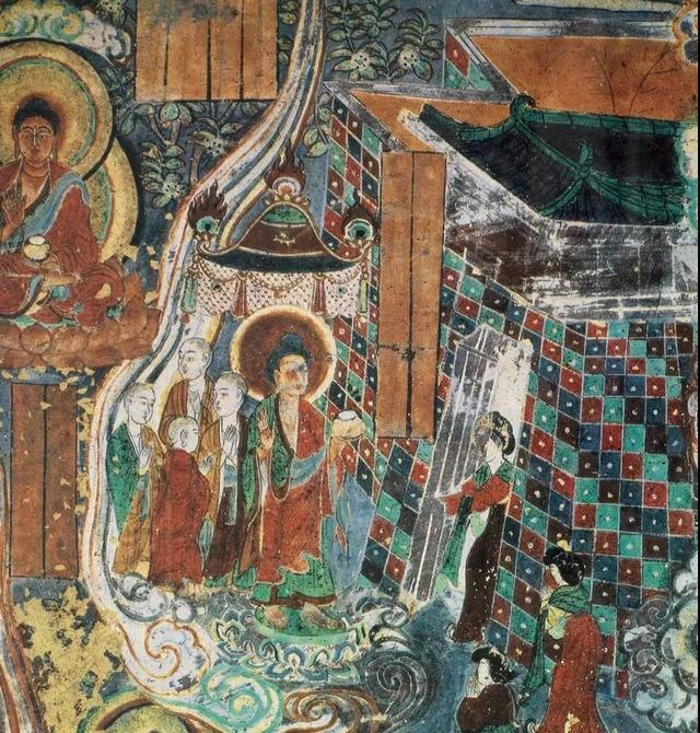 敦煌壁画图片大全，敦煌飞天壁画高清图（敦煌壁画对于中国画坛的影响）